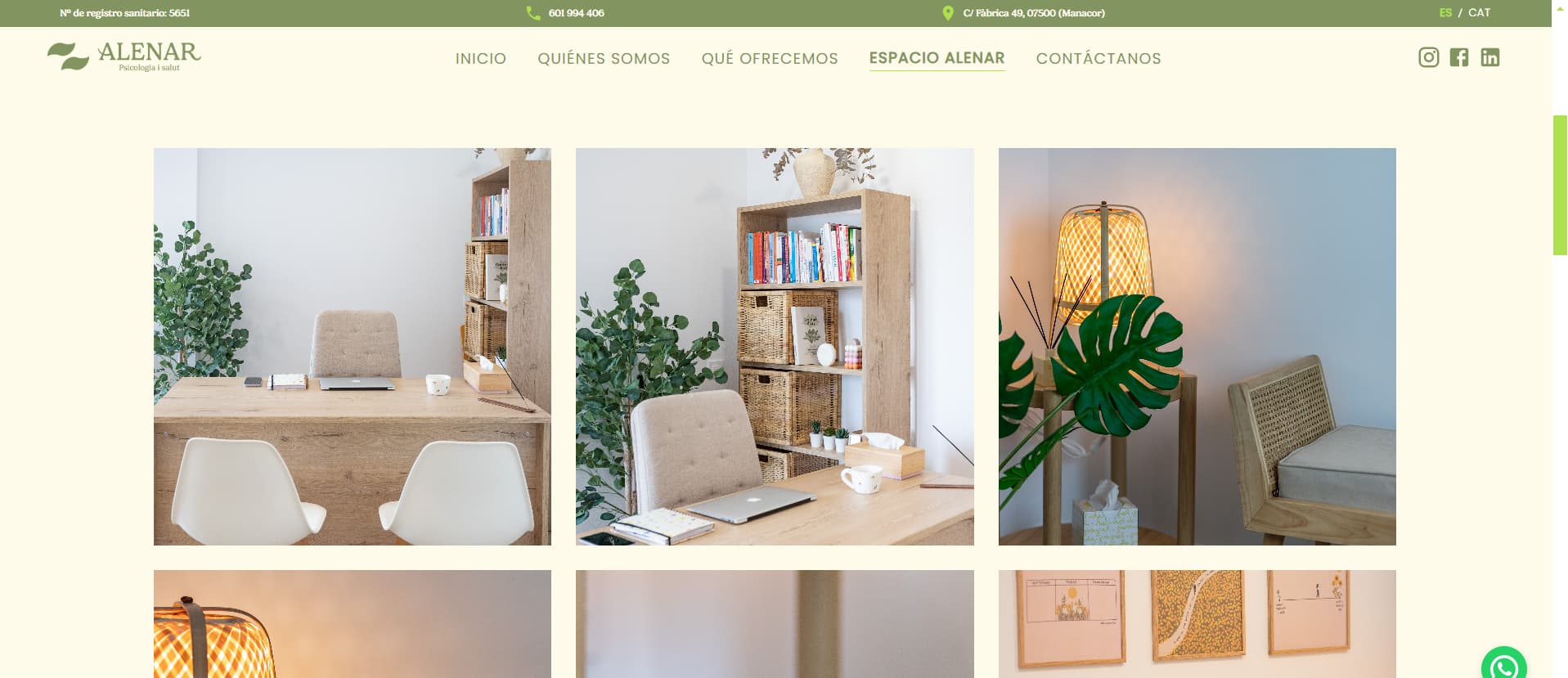 Web Corporativa para Centro de Psicología